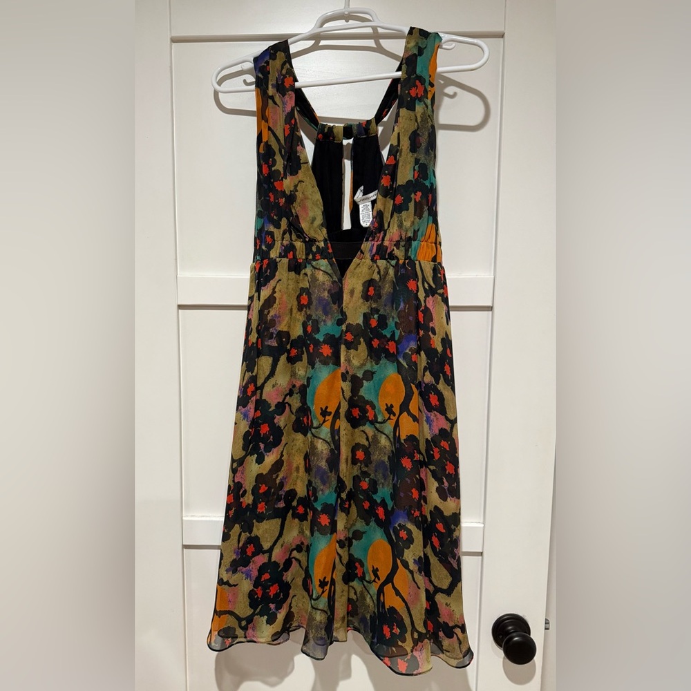 Diane Von Furstenberg Multicolor Floral Midi Dress